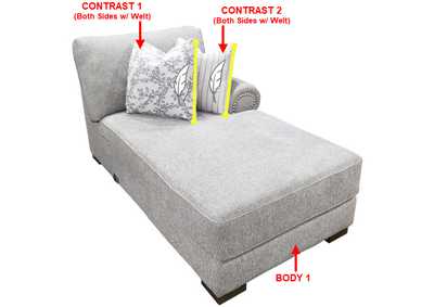 Image for Performance RSF 1 Arm Chaise w/ 2 Pillows