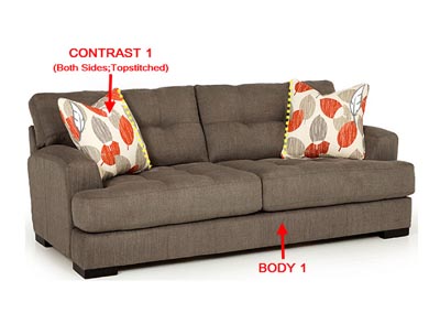 Image for Performance Fabric Sofa w/ 2 Pillows