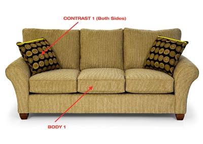 Image for Performance Queen Fabric Sleeper Sofa Gel w/ 2 Pillows