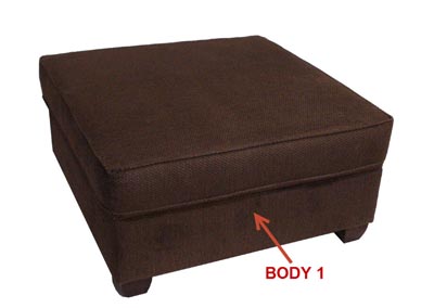 Image for Performance Square Storage Ottoman