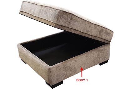 Image for Performance Square Storage Cocktail Ottoman