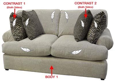 Image for Performance Loveseat w/ 4 Pillows