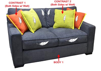 Image for Performance Loveseat w/ 4 Pillows