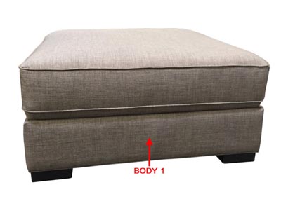 Image for Performance Square Cocktail Ottoman