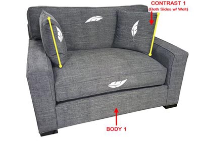 Image for Performance Double Chair w/ 2 Pillows