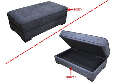 Image for Performance Rectangular Storage Ottoman