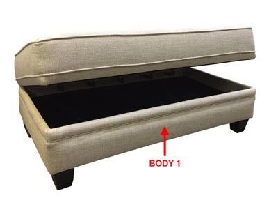 Image for Performance Rectangular Storage Ottoman