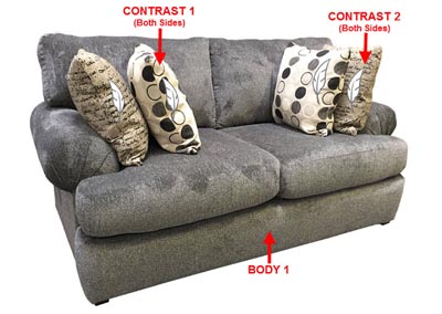 Image for Performance Loveseat w/ 4 Pillows