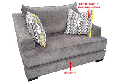 Image for Value Selection Double Chair w/ 2 Pillows