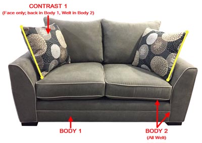 Image for Performance Loveseat w/ 2 Pillows