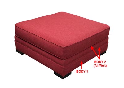 Image for Performance Square Cocktail Ottoman