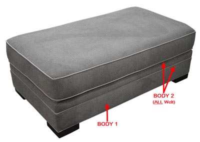 Image for Performance Rectangular Cocktail Ottoman