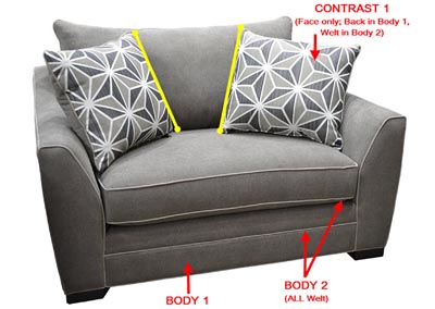 Image for Performance Double Chair w/ 2 Pillows