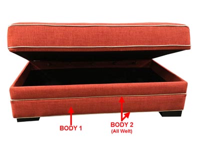 Image for Performance Rect Storage Ottoman