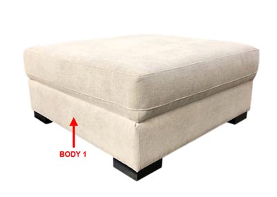 Image for Performance Square Cocktail Ottoman