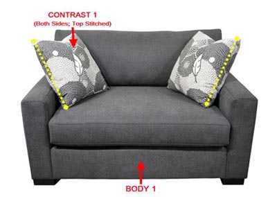 Image for Performance Double Chair w/ 2 Pillows