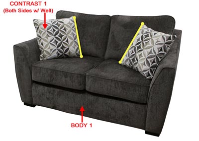 Image for Performance Loveseat w/ 2 Pillows