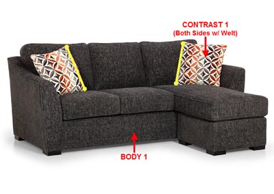 Image for Performance Fabric Sofa Chaise w/ Storage w/ 2 Pillows