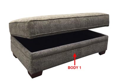 Image for Performance Rectangular Storage Ottoman