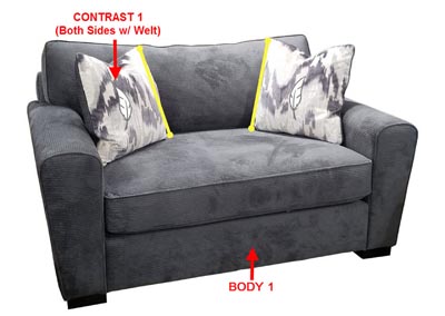 Image for Performance Double Chair w/ 2 Pillows