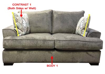 Image for Value Selection Loveseat w/ 2 Pillows