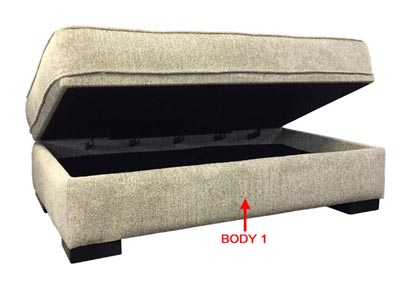 Image for Performance Rectangular Storage Ottoman
