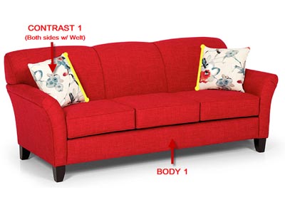 Image for Performance Fabric Sofa w/ 2 Pillows