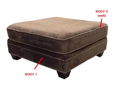 Image for Performance Square Cocktail Ottoman