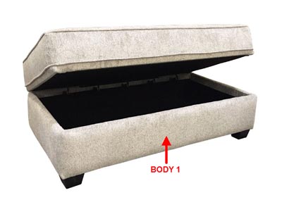 Image for Performance Rectangular Storage Ottoman