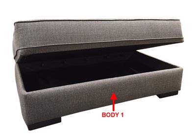 Image for Performance Rectangular Storage Ottoman