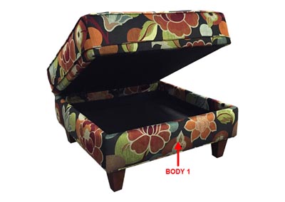 Image for Performance Sm. Square Storage Ottoman