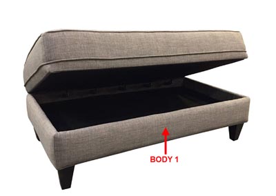 Image for Performance Rect Storage Ottoman