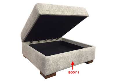 Image for Performance Square Storage Ottoman