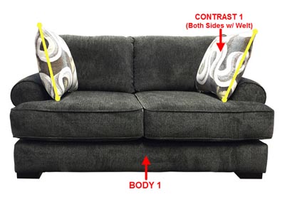Image for Performance Loveseat w/ 2 Pillows