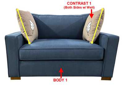 Image for Performance Double Chair w/ 2 Pillows