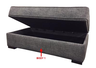 Image for Performance Rectangular Storage Ottoman
