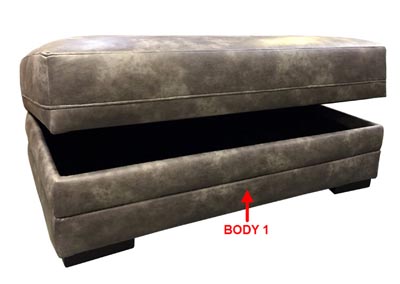Image for Performance Rectangular Storage Ottoman
