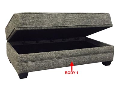 Image for Performance Rectangular Storage Ottoman