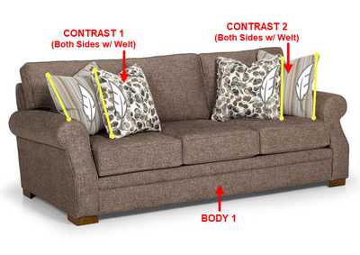 Image for Performance XL Fabric Sofa w/ 4 Pillows