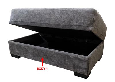 Image for Performance Rectangular Storage Ottoman