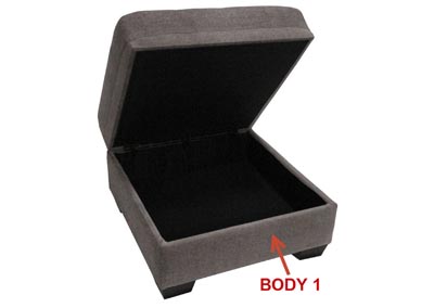 Image for Performance Sm. Square Storage Ottoman