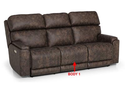 Image for Value Selection Pwr HR/Lumbar Recl. Fabric Sofa