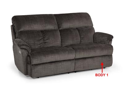 Image for Performance Pwr HR/Lumbar WB Recl. Fabric Sofa