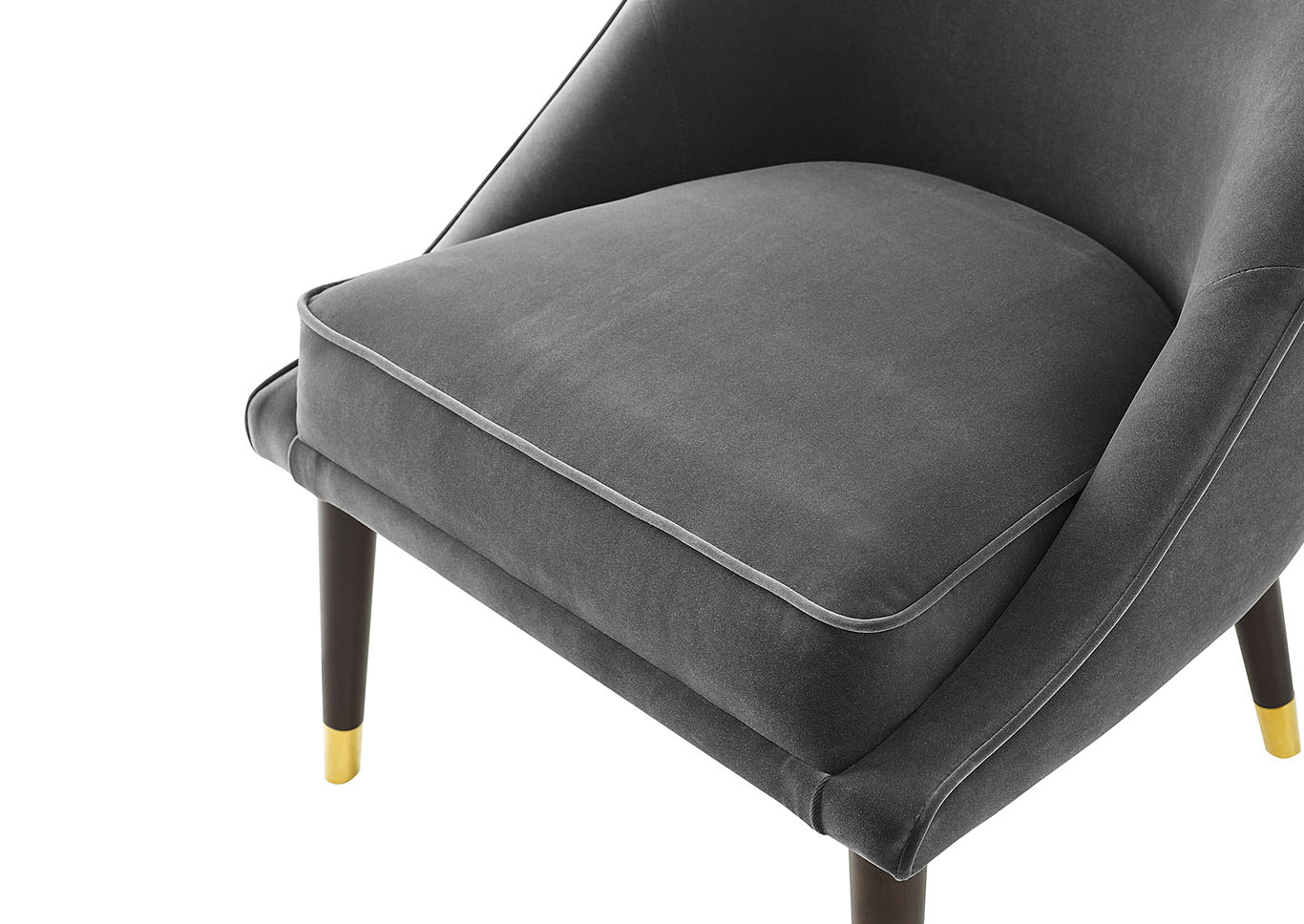 Avalon Charcoal Velvet Accent Chair,Steve Silver