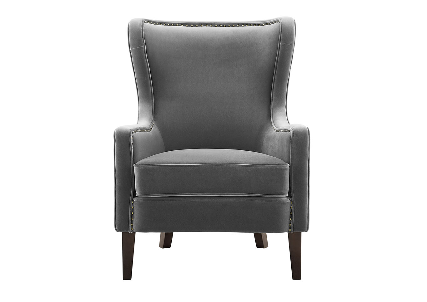 Rosco Charcoal Velvet Accent Chair,Steve Silver