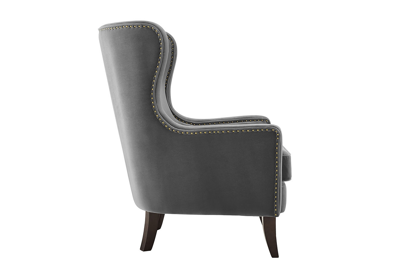 Rosco Charcoal Velvet Accent Chair,Steve Silver