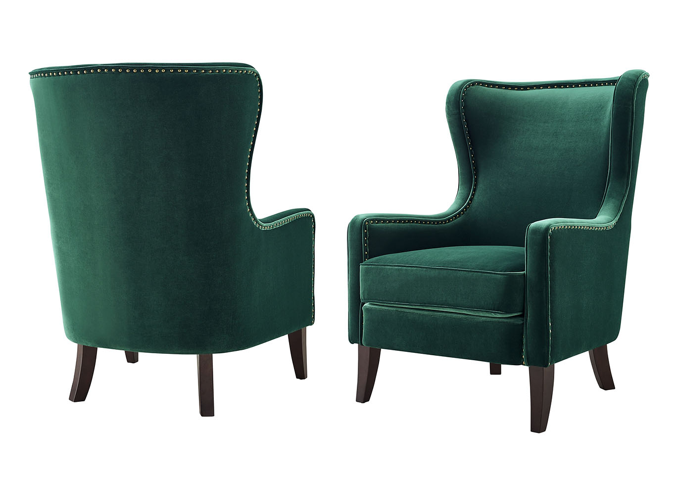 Rosco Emerald Velvet Accent Chair,Steve Silver