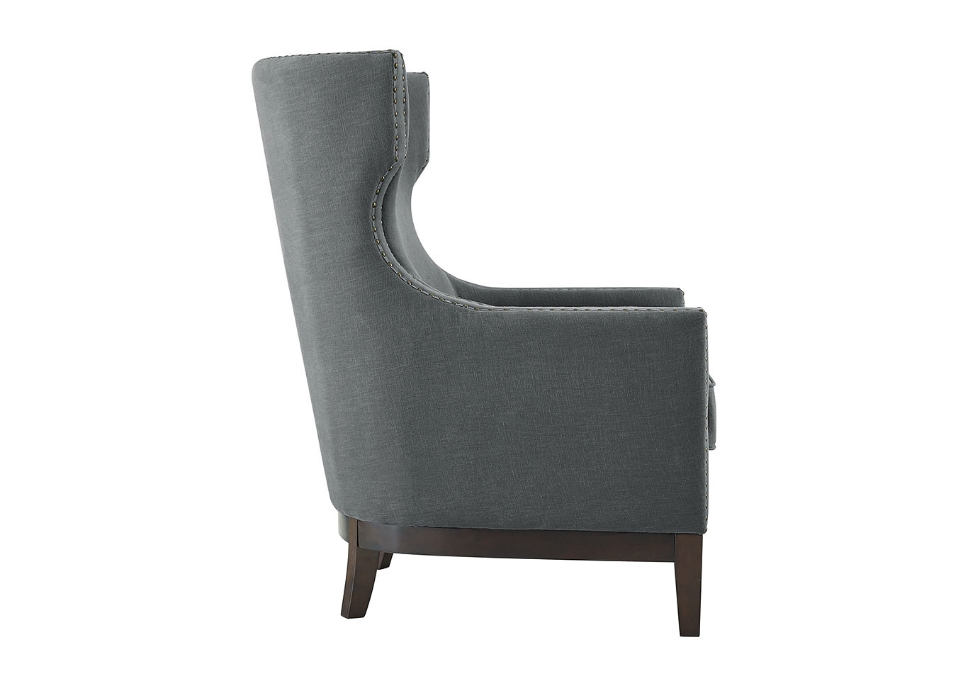 Roswell Gray Linen Accent Chair,Steve Silver