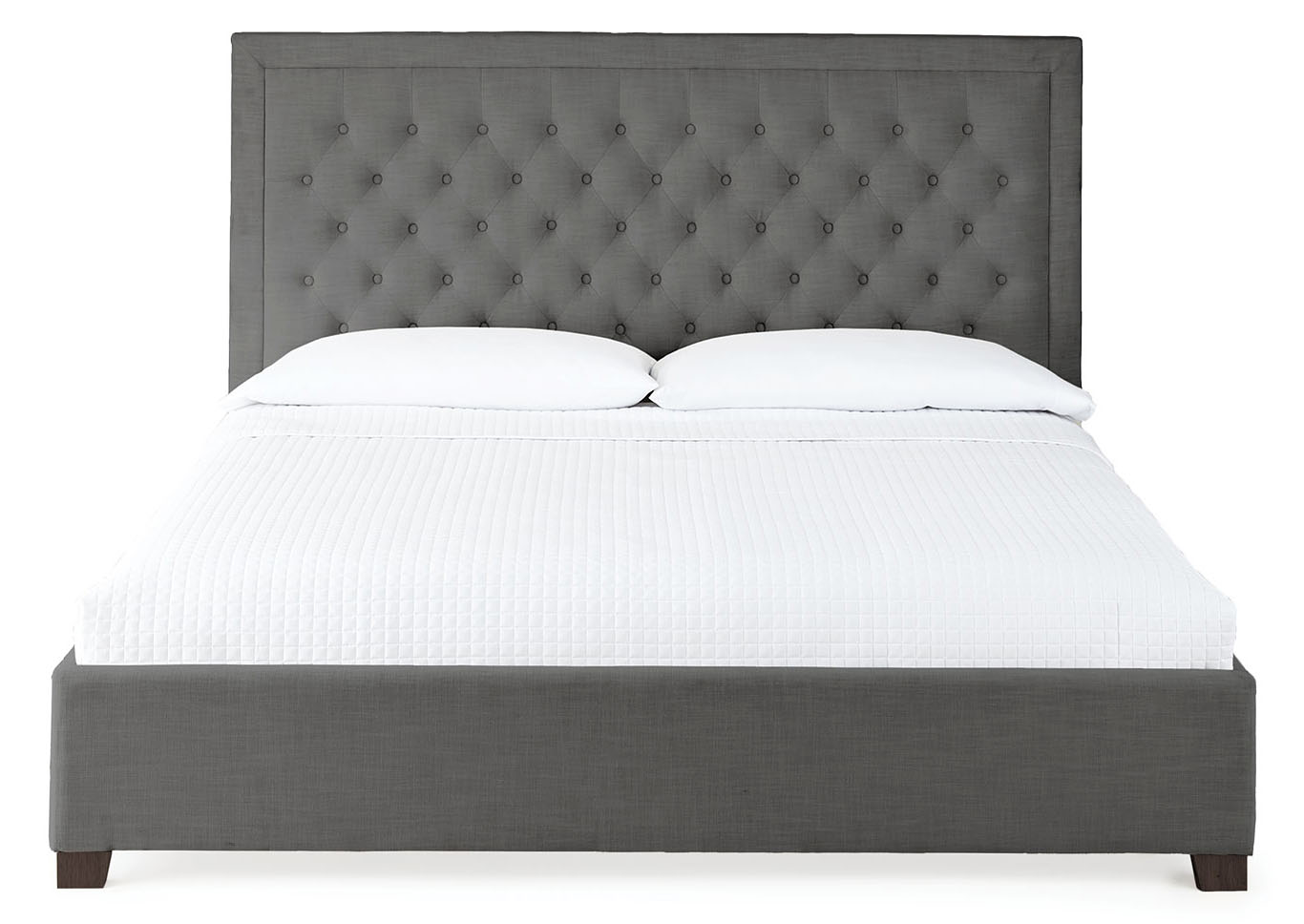 Isadora Grey Upholstered Queen Bed,Steve Silver