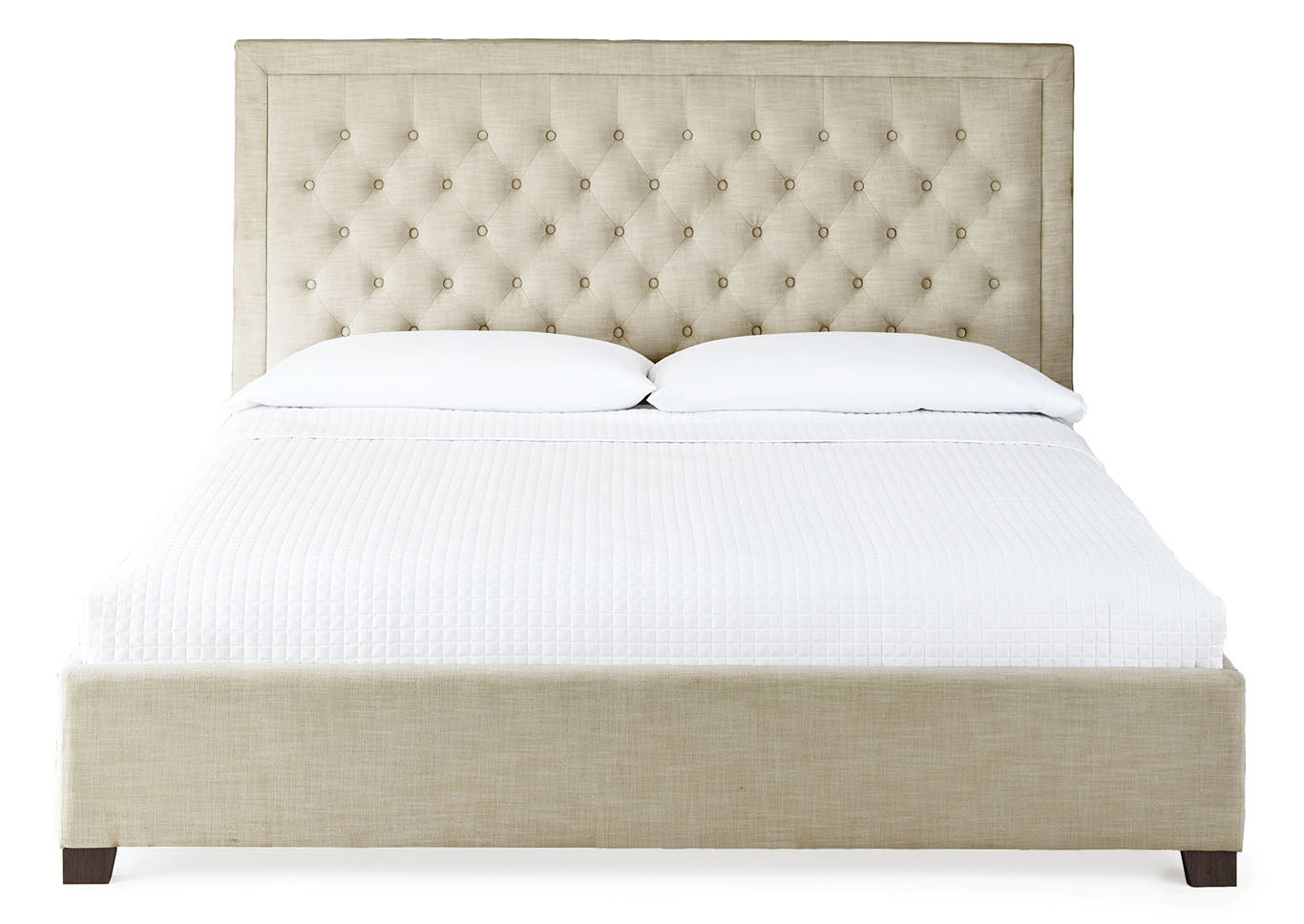 Isadora Sand Upholstered King Bed,Steve Silver